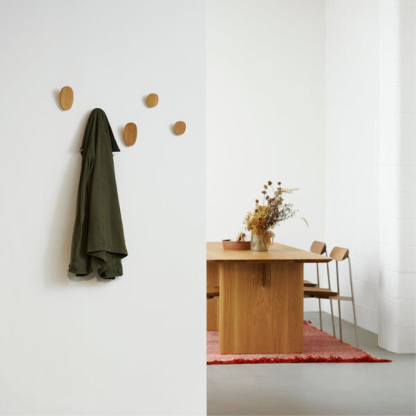 Luna Wall Hook Large Black Stained Oak - Image 4