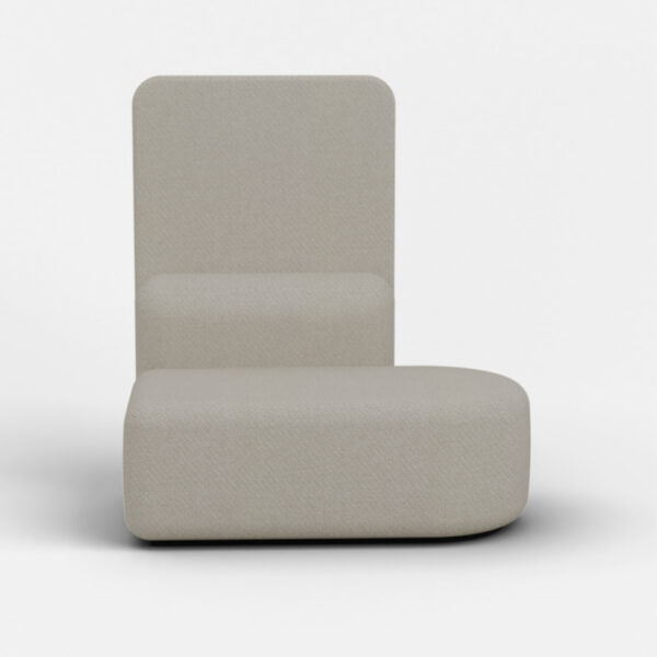 Mega Tulip Round Chaise Left High