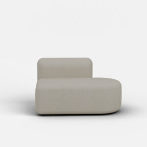 Mega Tulip Round Chaise Left Low